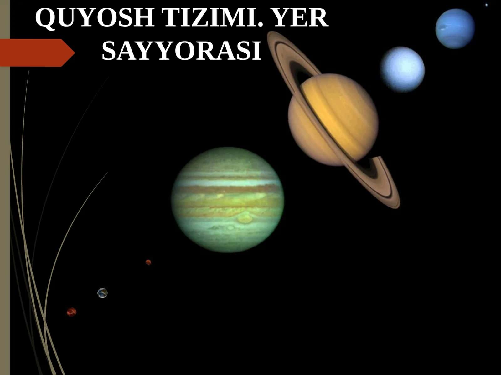 QUYOSHTIZIMI. YER SAYYORASI
