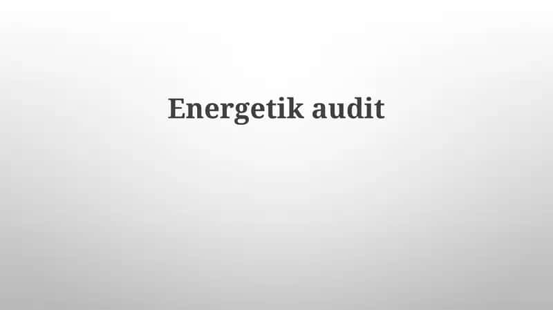 Energetikaudit
