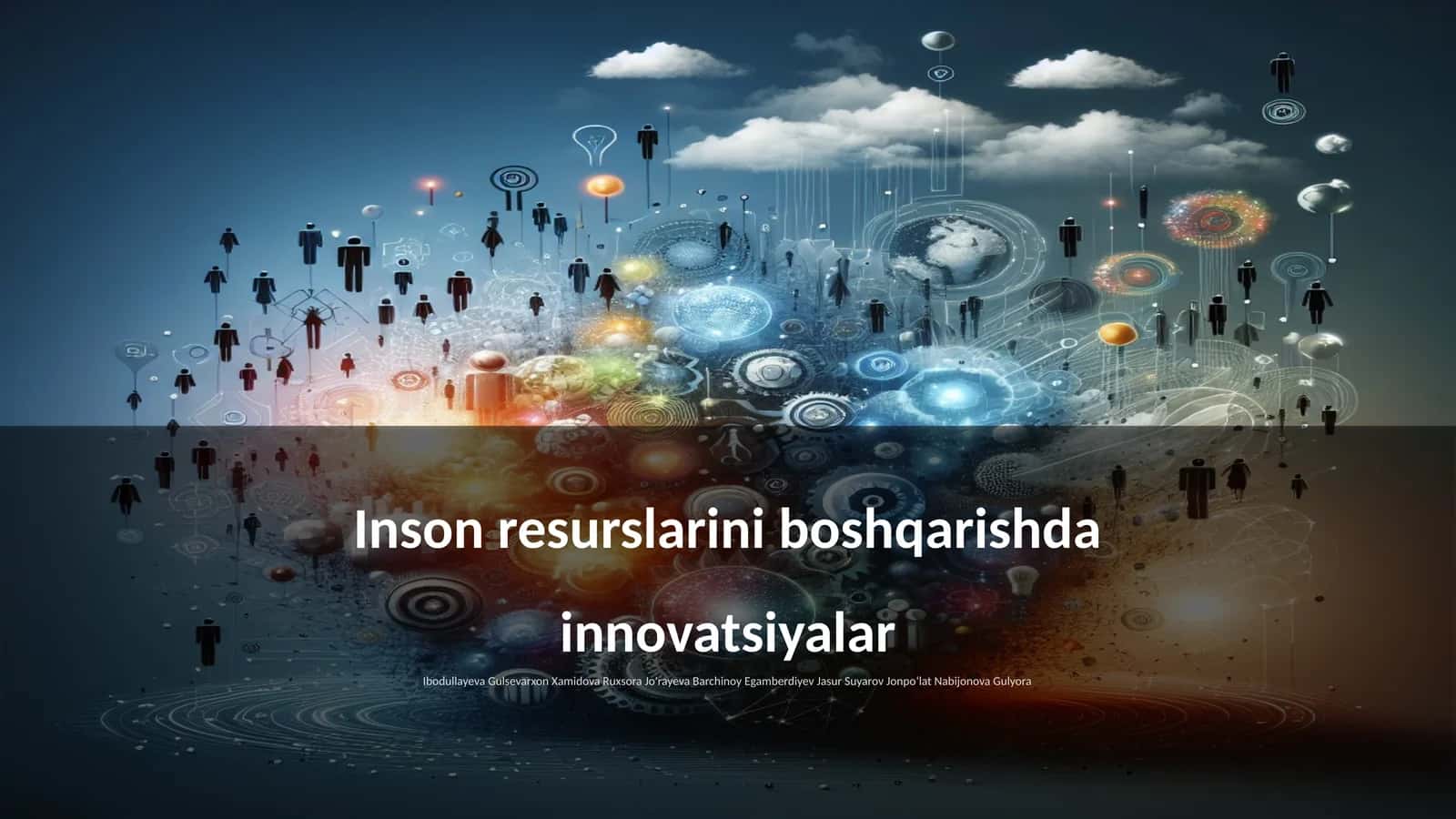 Inson resurslarini boshqarishda innovatsiyalar
