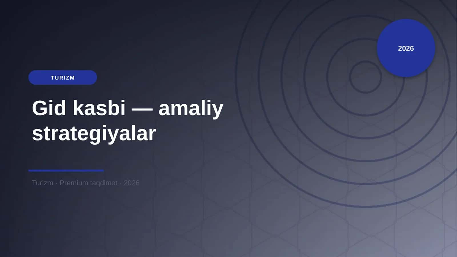 Gid kasbi — amaliy strategiyalar