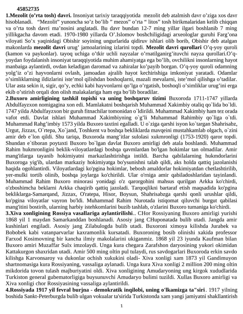 Mezolit (o'rta tosh) davri