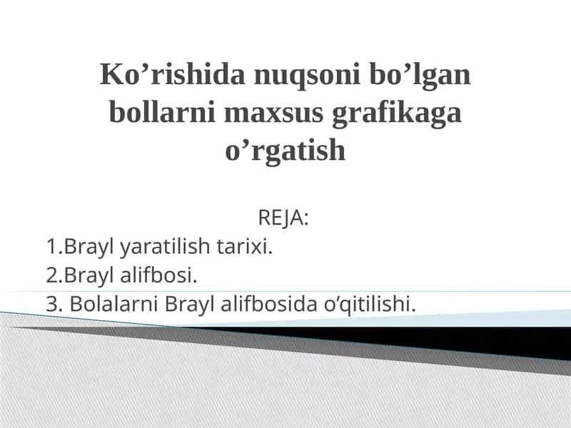 Brayl shrifti