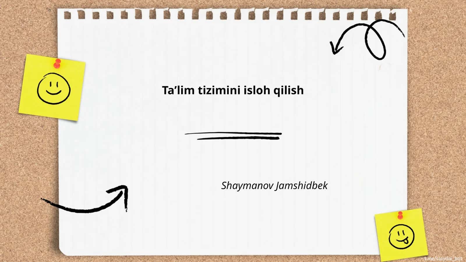 Ta'lim tizimini isloh qilish