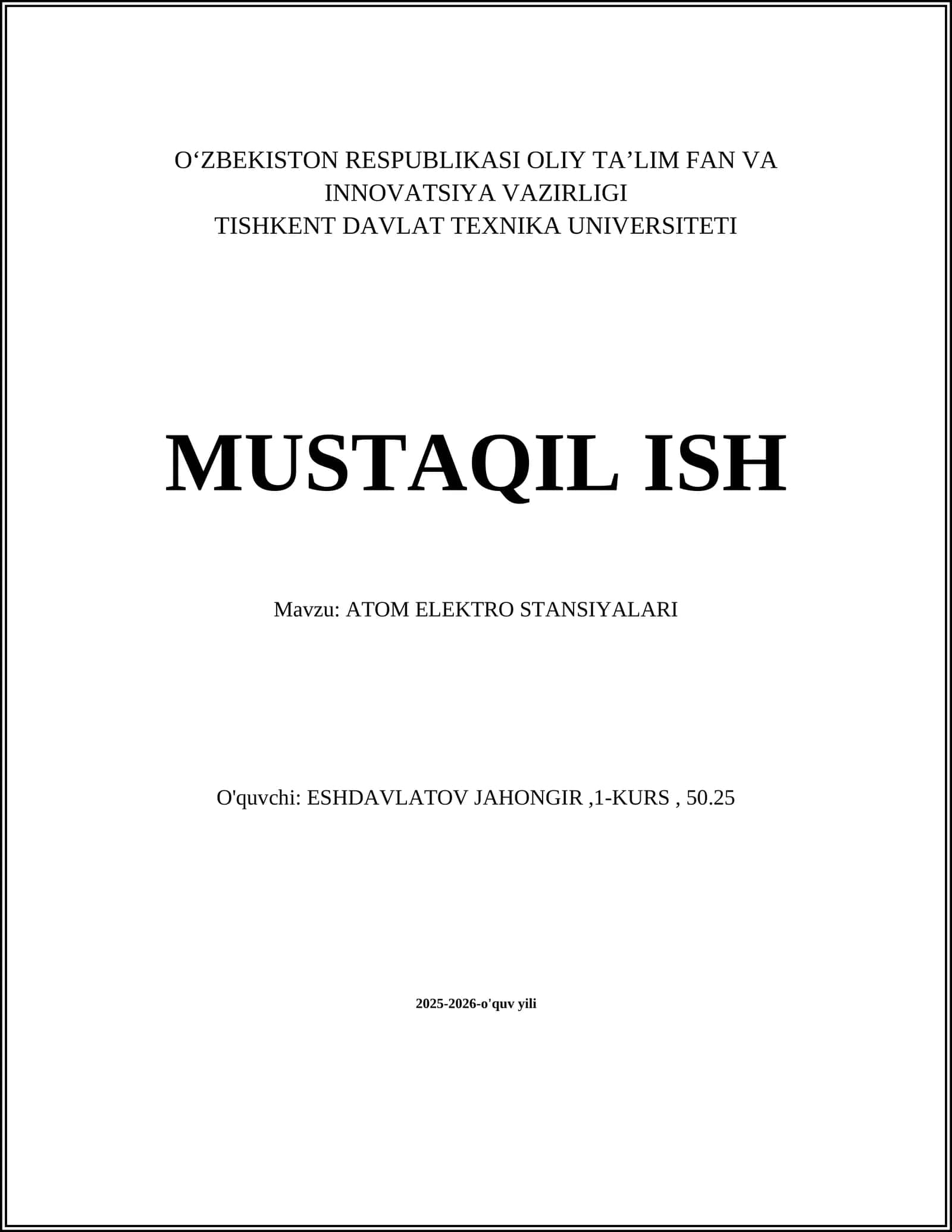 Atom Elektro Stansiyalari