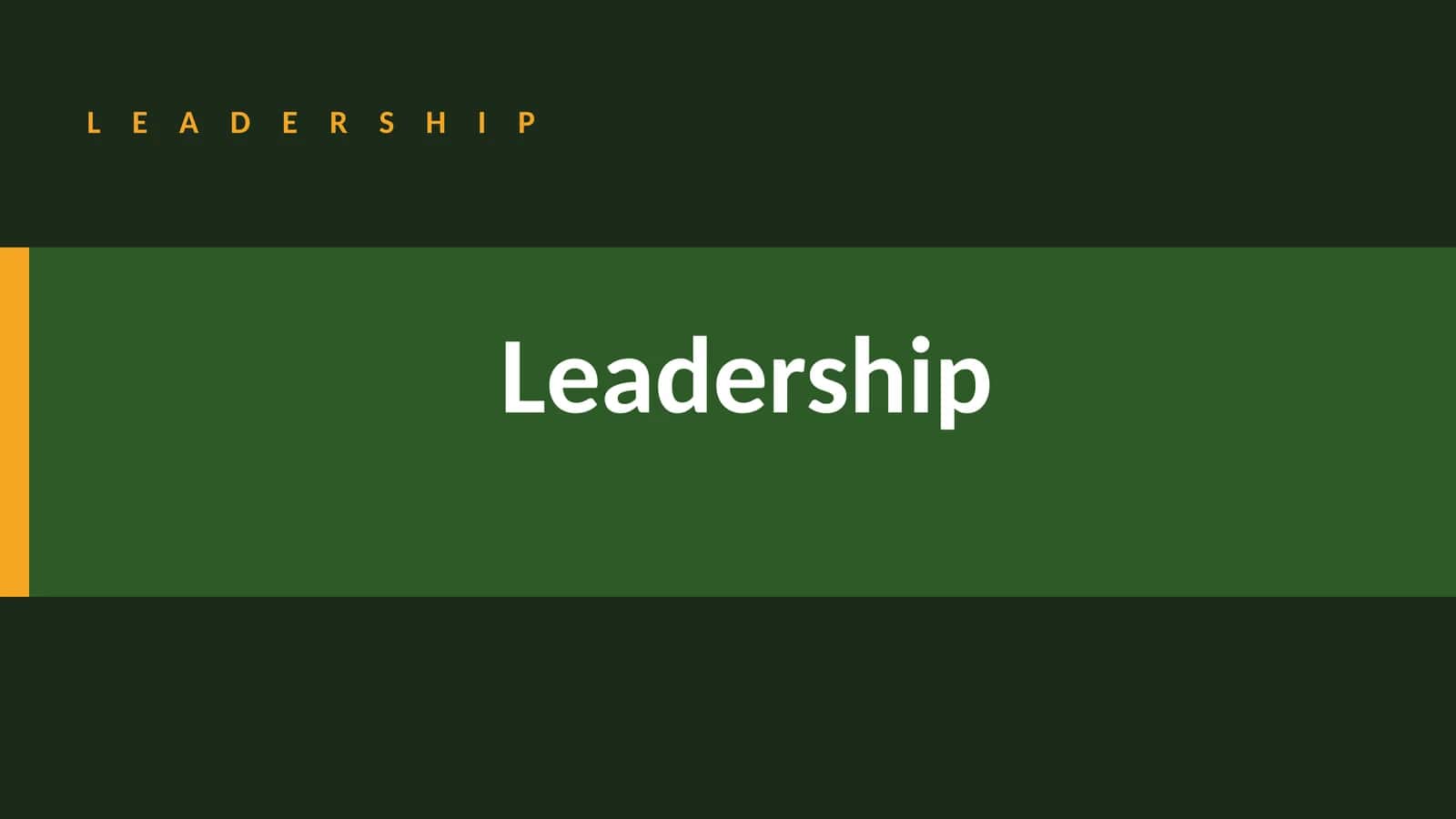 Leadership