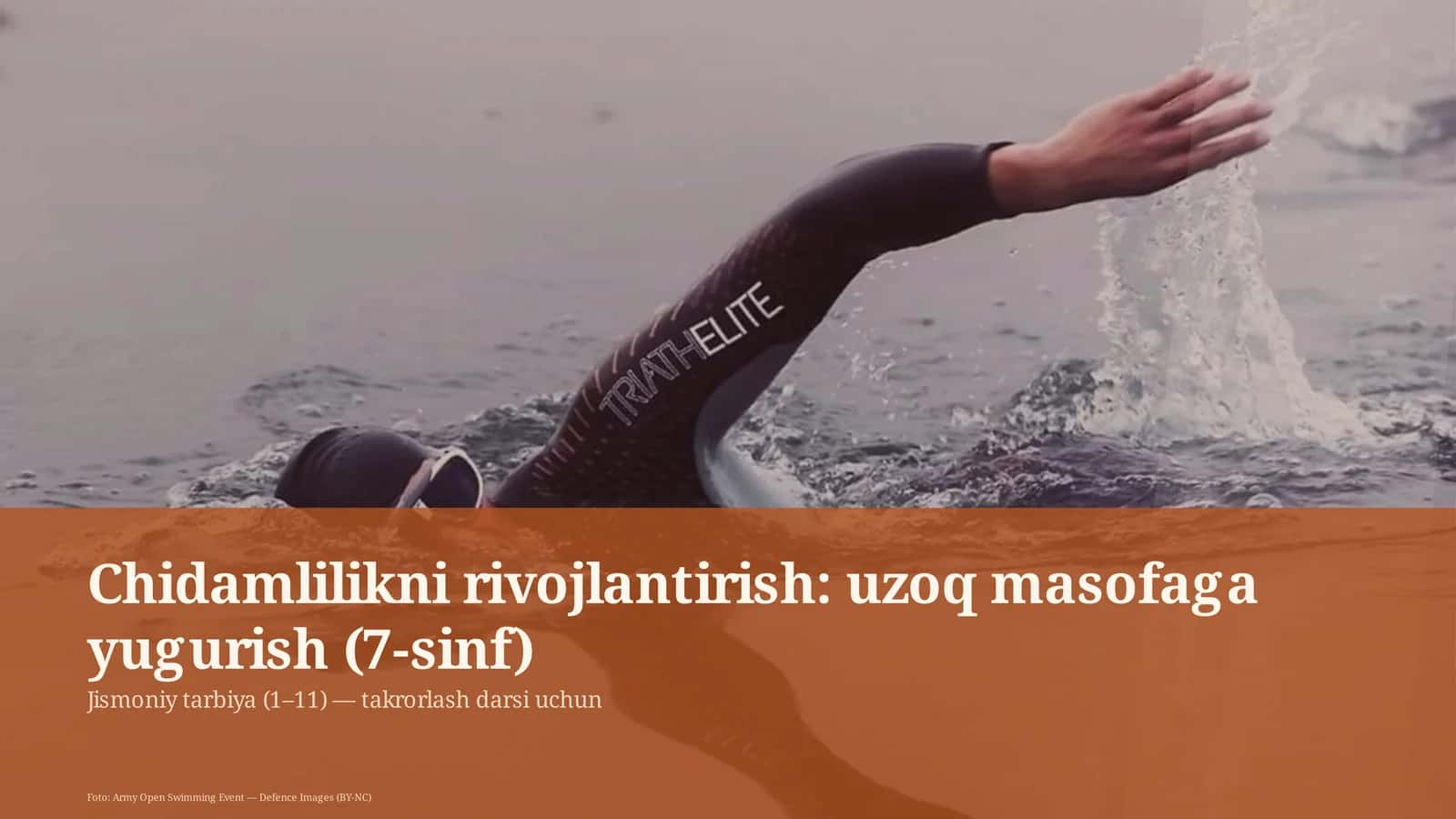 Chidamlilikni rivojlantirish: uzoq masofaga yugurish (7-sinf)