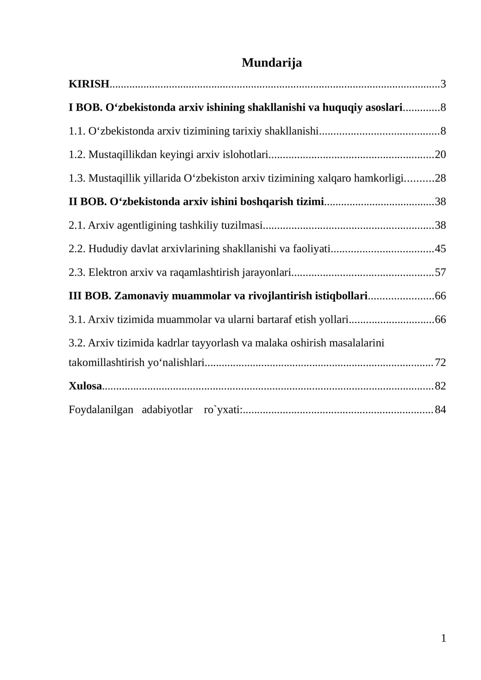 Oʻzbekistonda arxiv ishini boshqarish tizimi