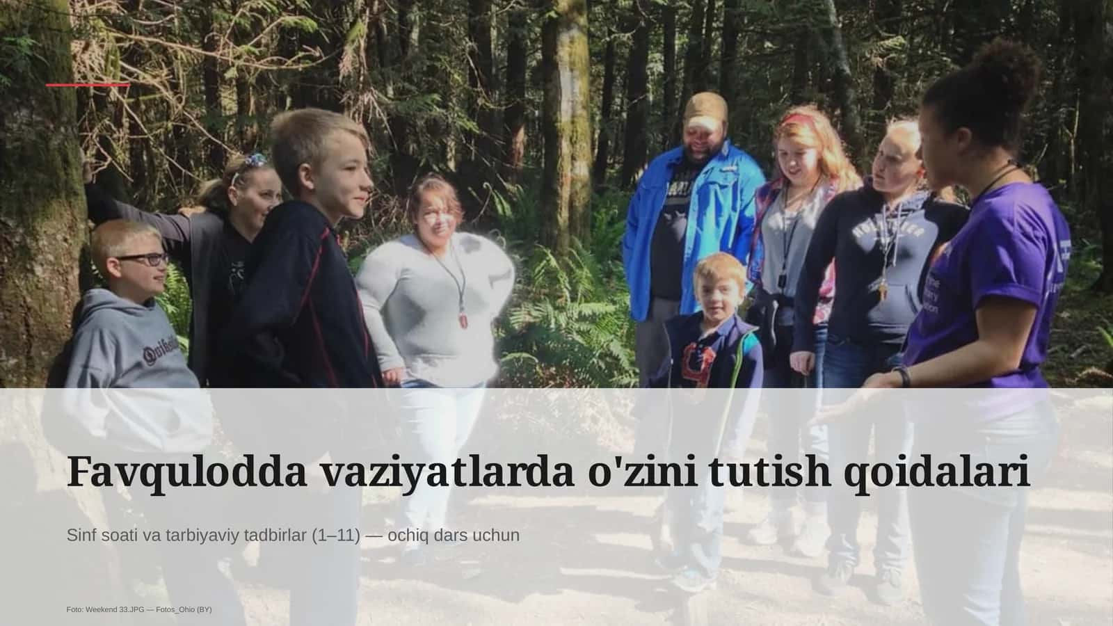 Favqulodda vaziyatlarda o'zini tutish qoidalari