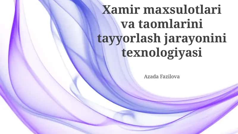 Zamonaviy Texnologiyalar va Uskunalar