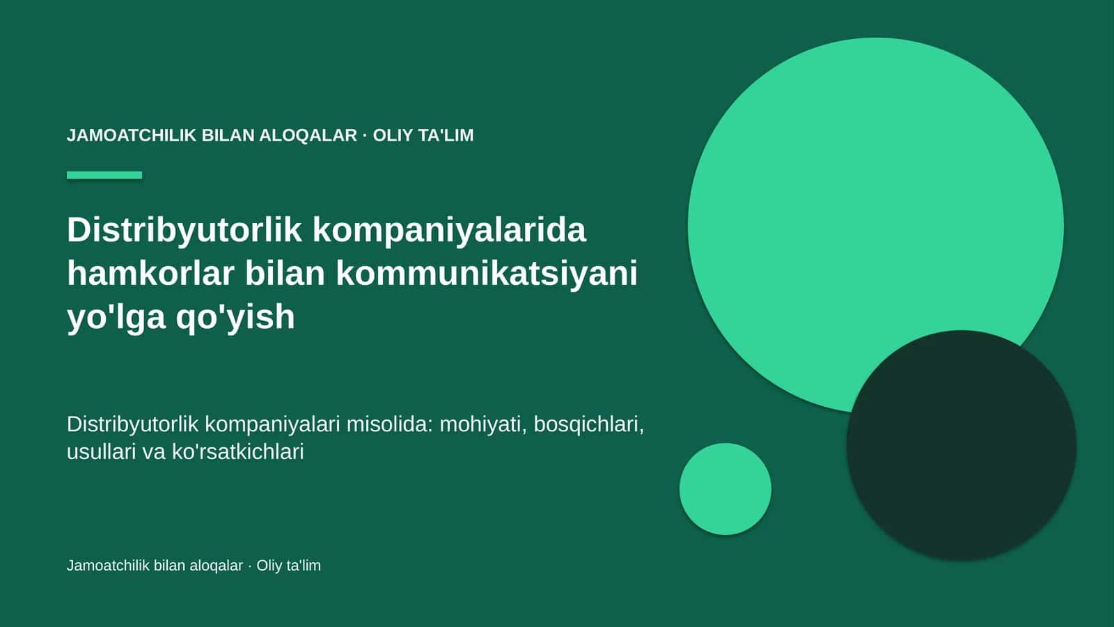 distribyutorlik kompaniyalarida hamkorlar bilan kommunikatsiyani yo'lga qo'yish 3360