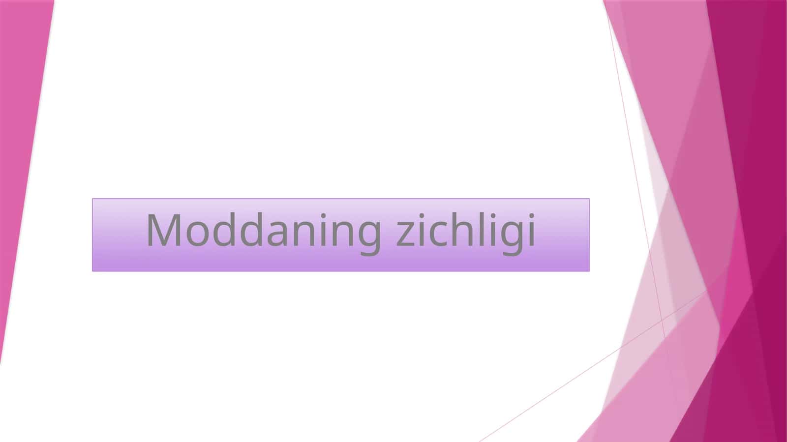 Moddaning zichligi