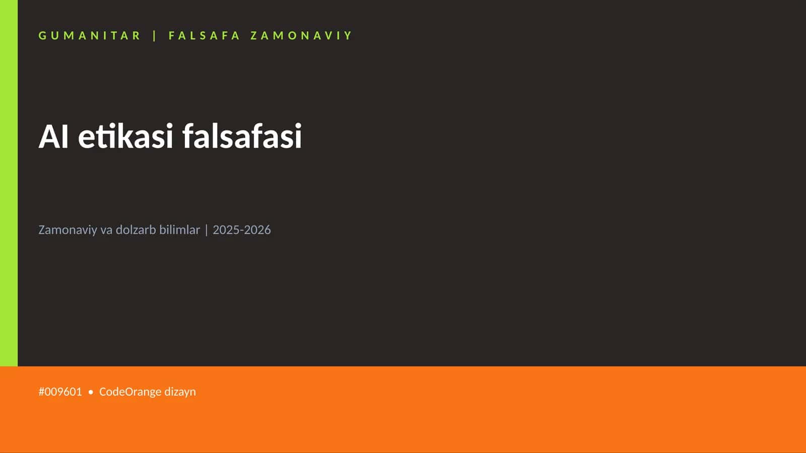AI etikasi falsafasi