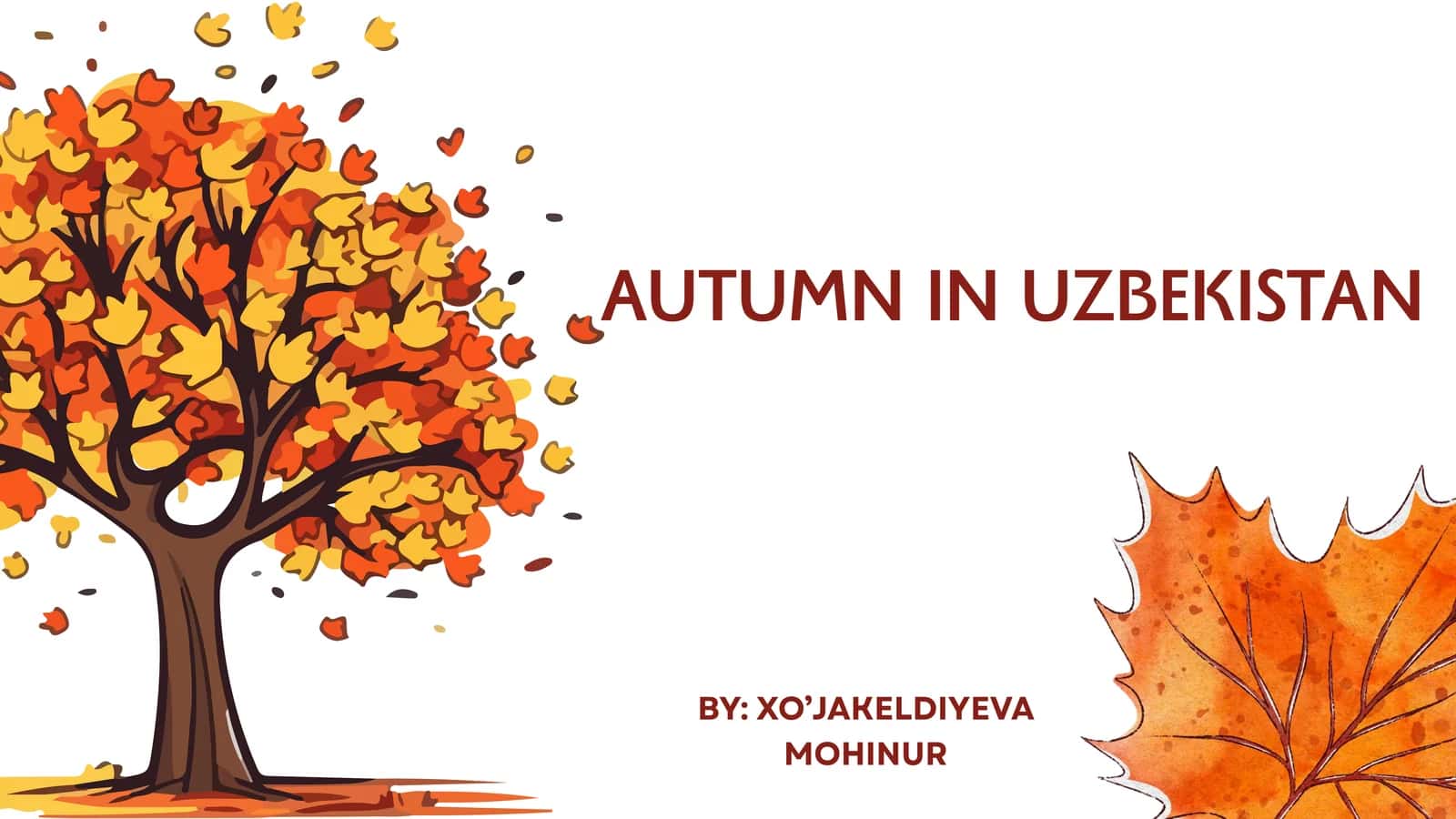 AUTUMN IN UZBEKISTAN