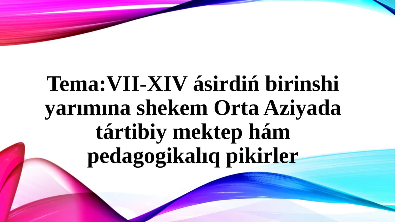 Pedagogika va ilmiy uslub