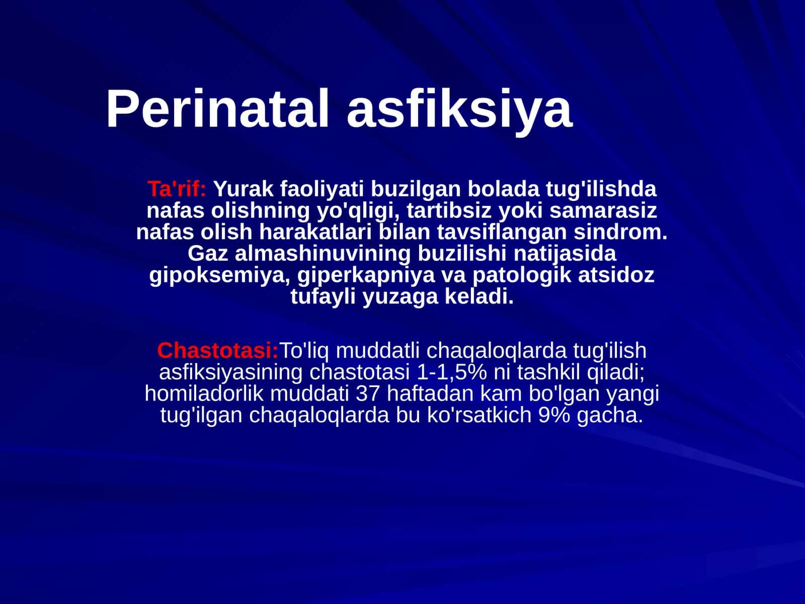 Perinatal asfiksiya