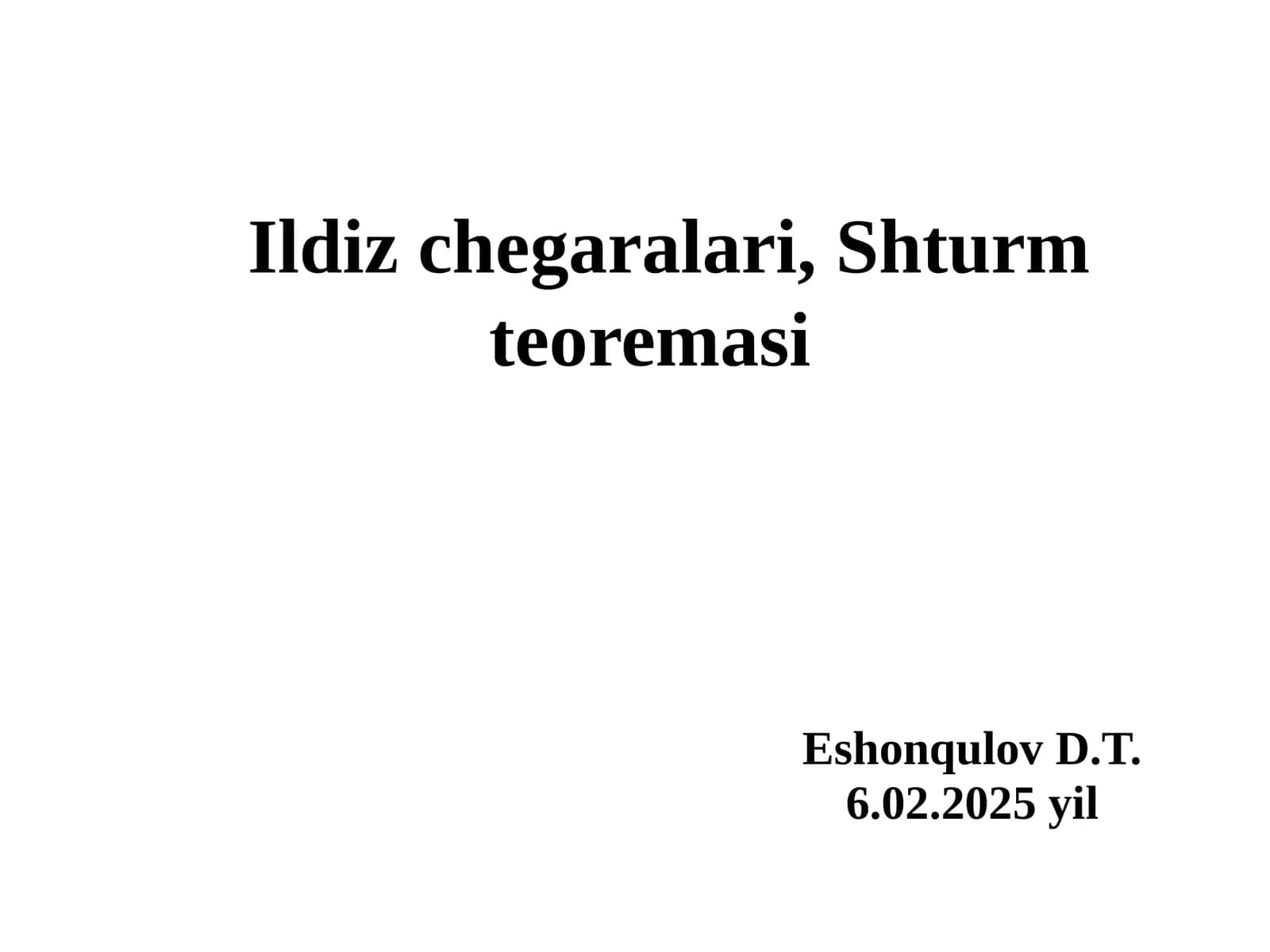 Shturmteoremasi