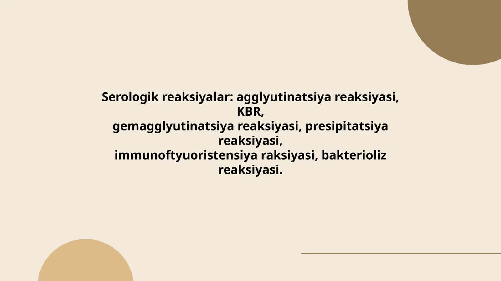 Serologik reaksiyalar