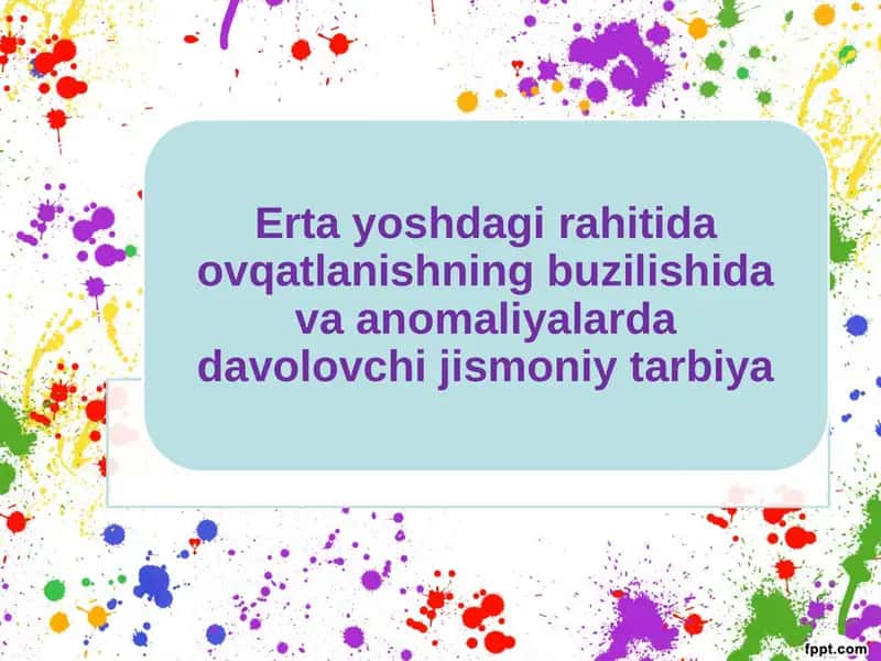 Bola organizmini o'sish jarayoni