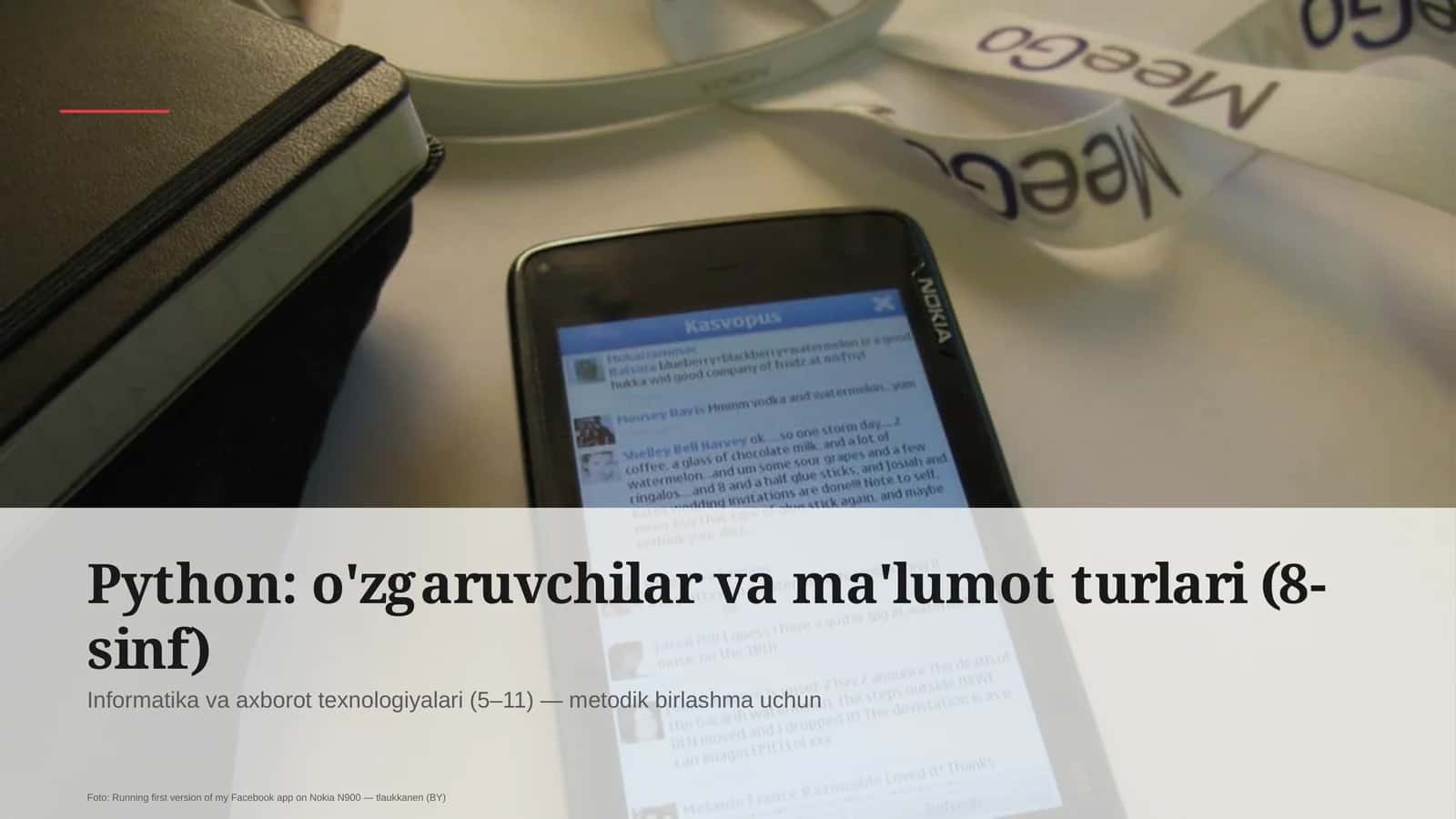 Informatika va axborot texnologiyalari (5–11) — metodik birlashma uchun