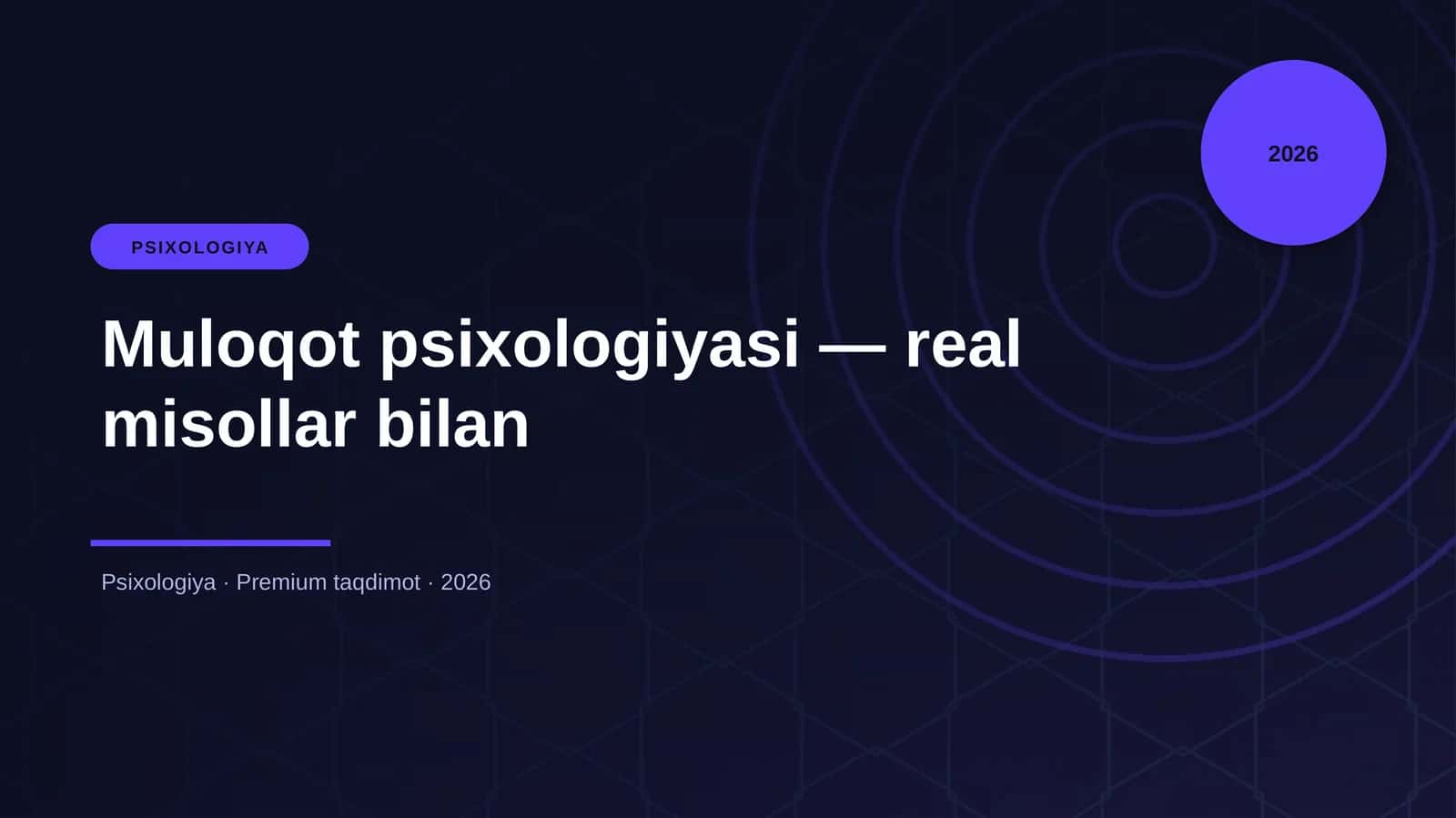 Muloqot psixologiyasi — real misollar bilan