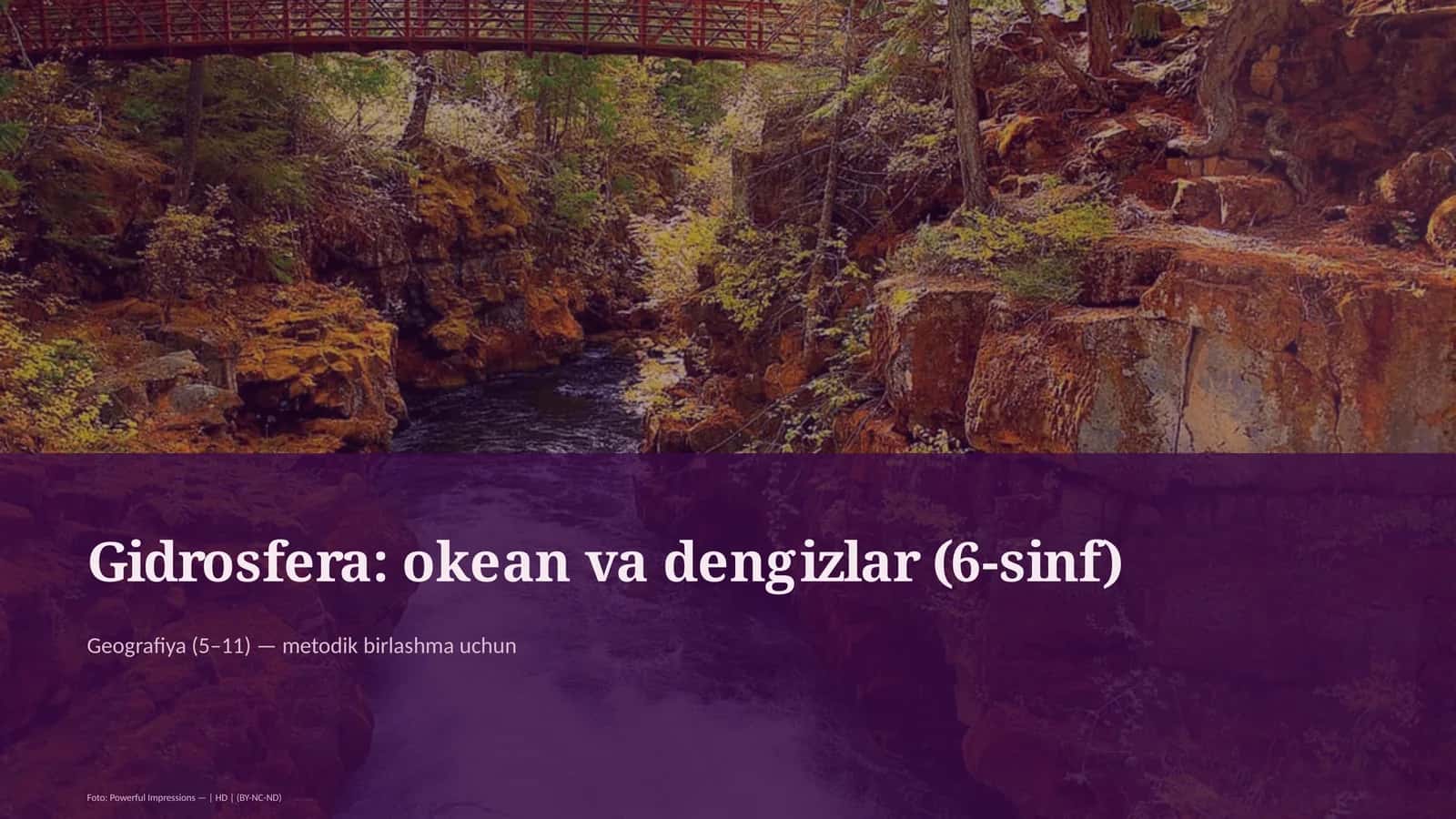 Gidrosfera: okean va dengizlar (6-sinf)