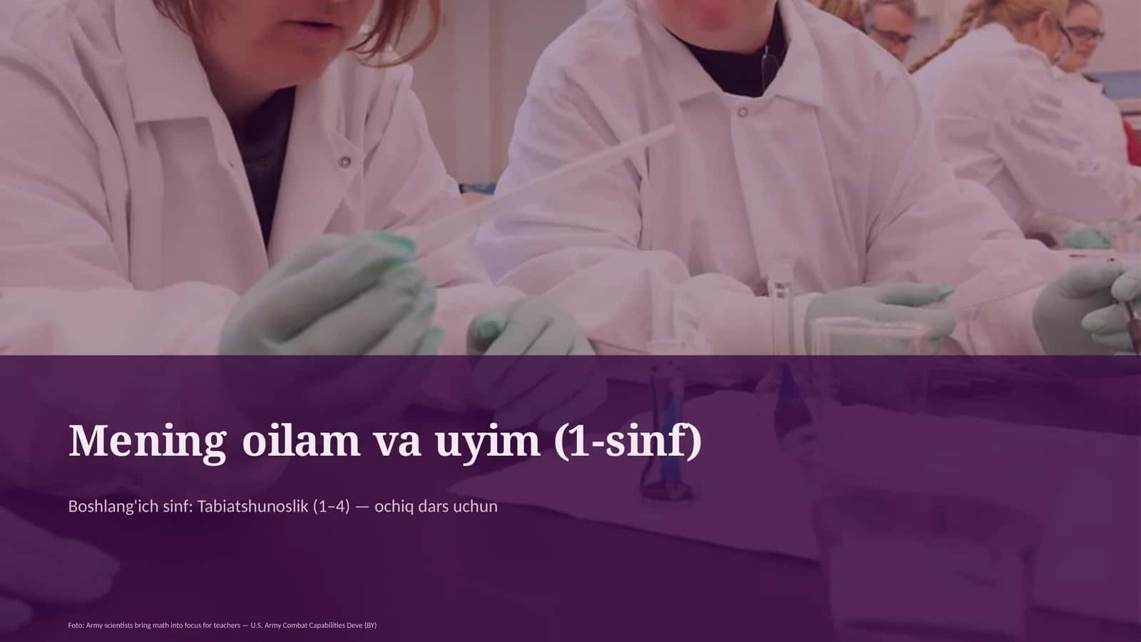 Mening oilam va uyim (1-sinf)
