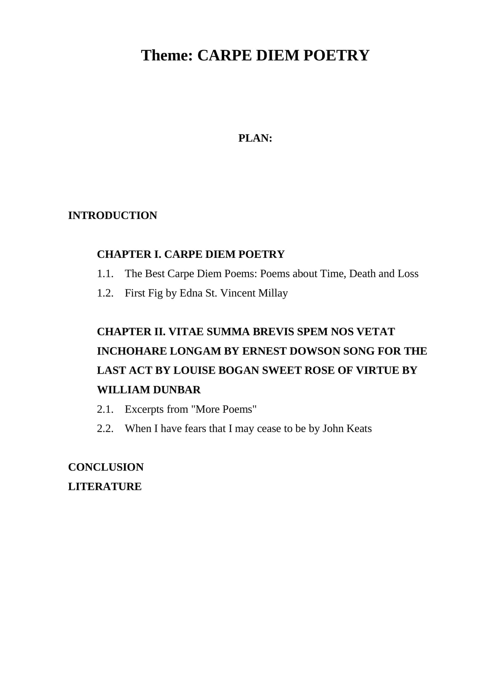 CARPE DIEM POETRY