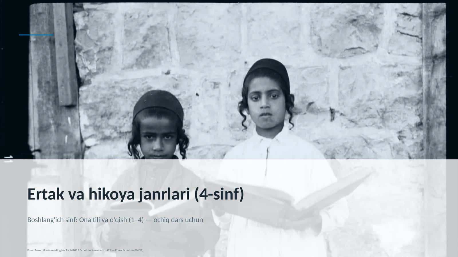 Ertak va hikoya janrlari (4-sinf)