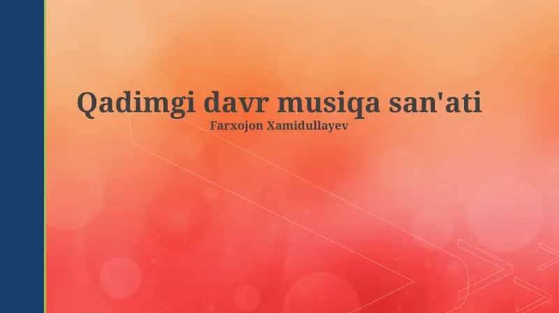 Qadimgi davr musiqa san'ati