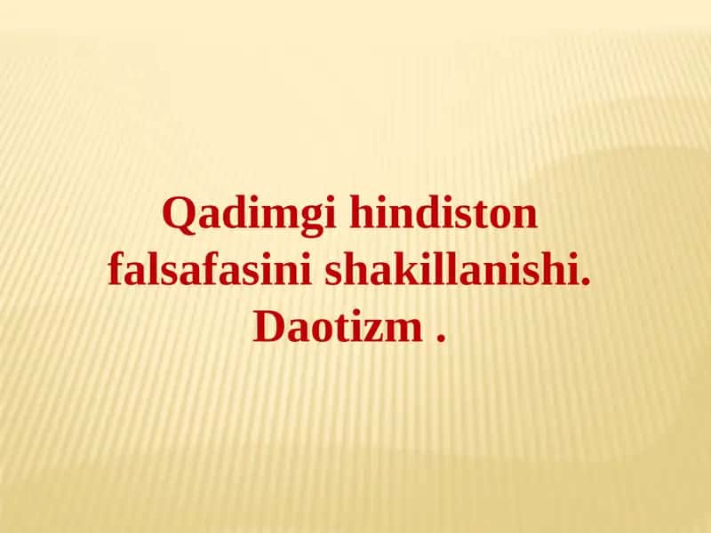 Qadimgi Xitoy Falsafasi