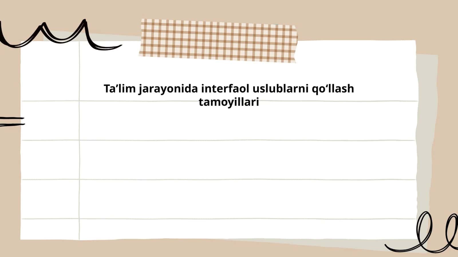 Interfaol taʼlim usullari