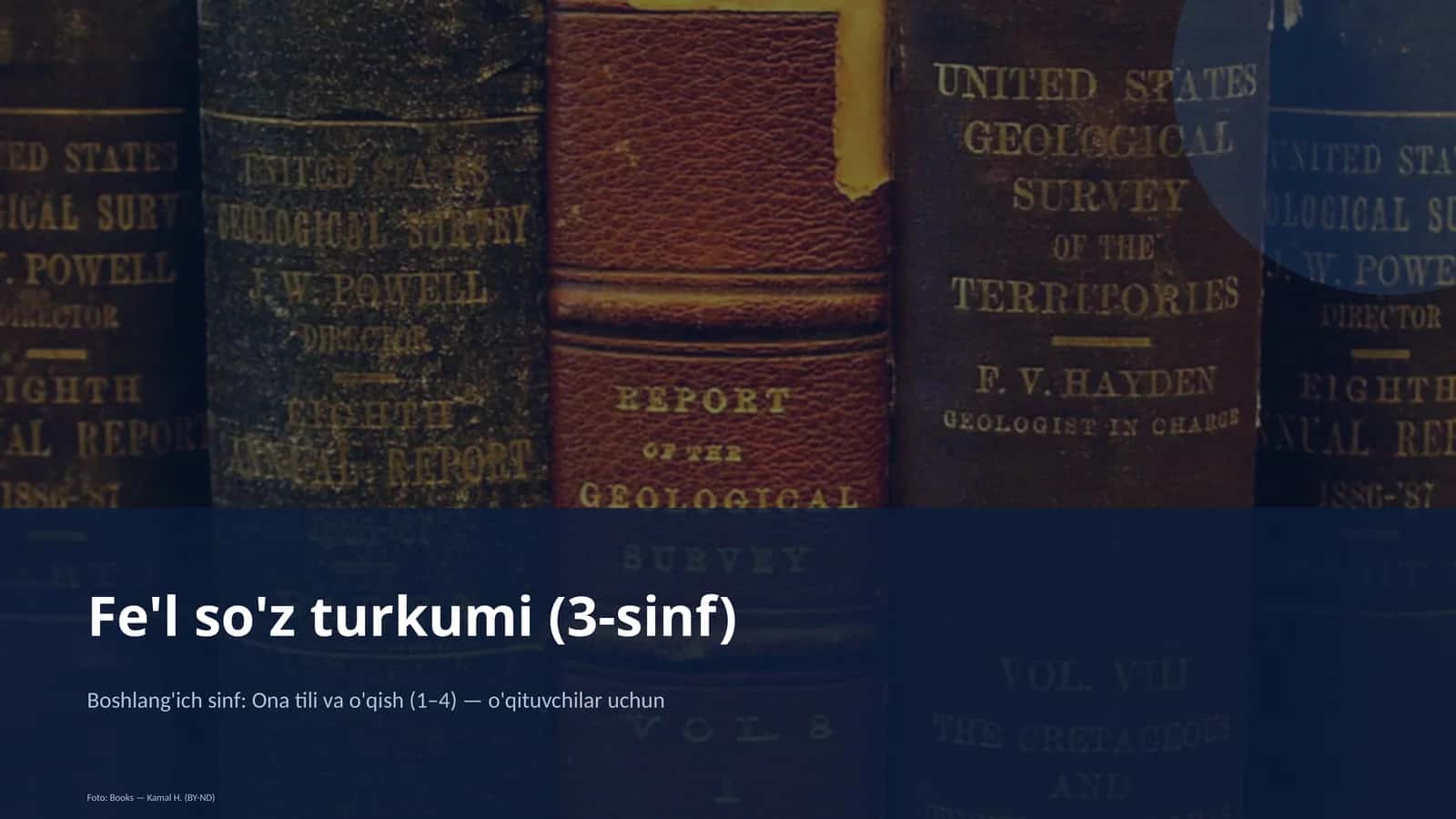 Fe'l so'z turkumi (3-sinf)