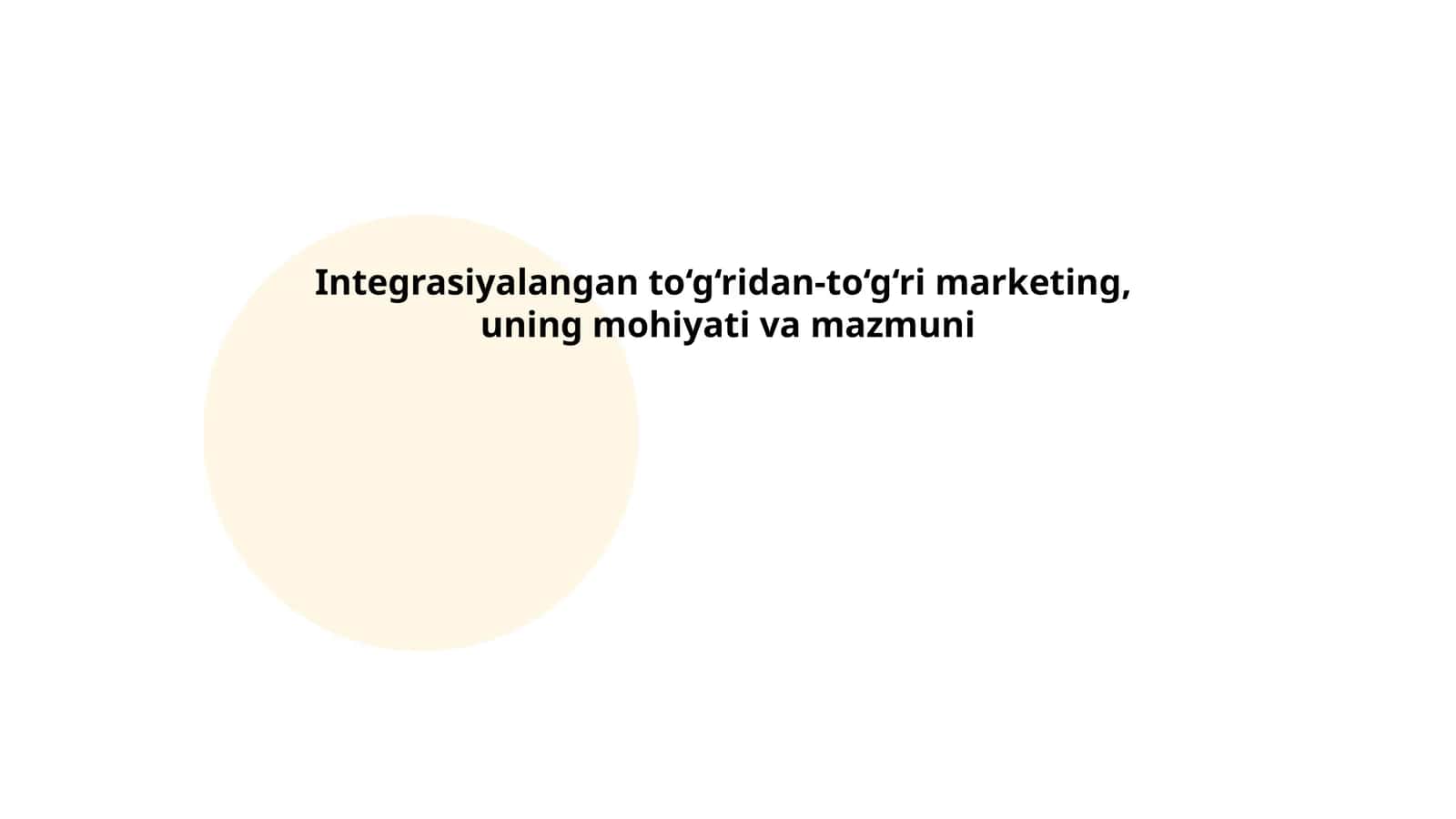 Integrasiyalangan marketing kommunikatsiyalari