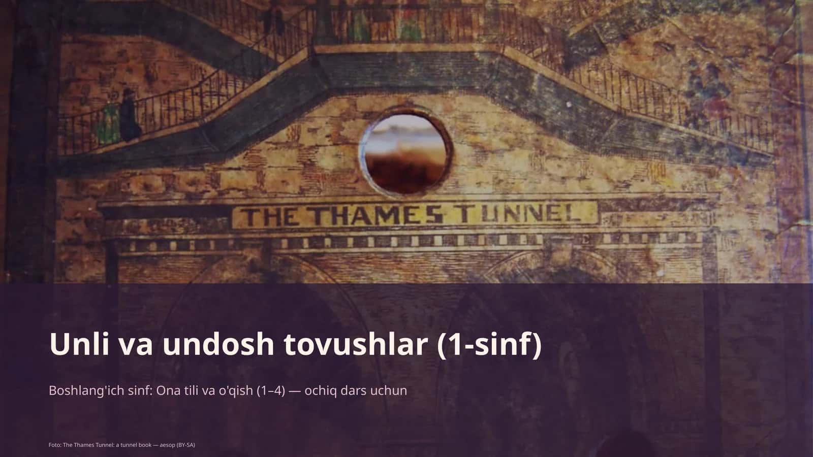 Unli va undosh tovushlar (1-sinf)