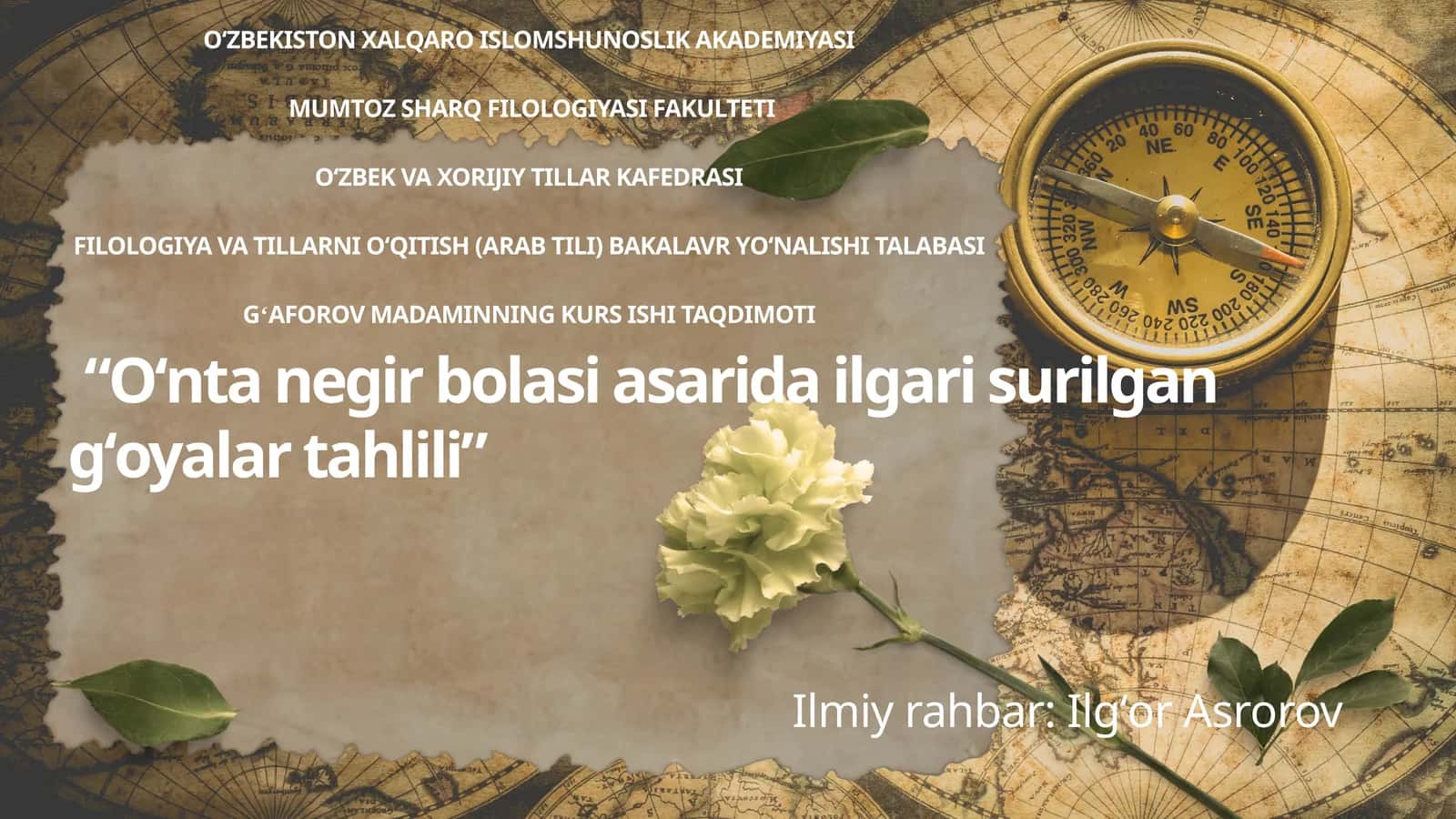"O'nta negr bolasi" asarida ilgari surilgan g'oyalar