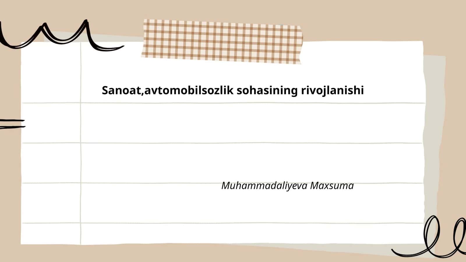 Avtomobil sanoatining tarixiy rivojlanishi va hozirgi ahvoli
