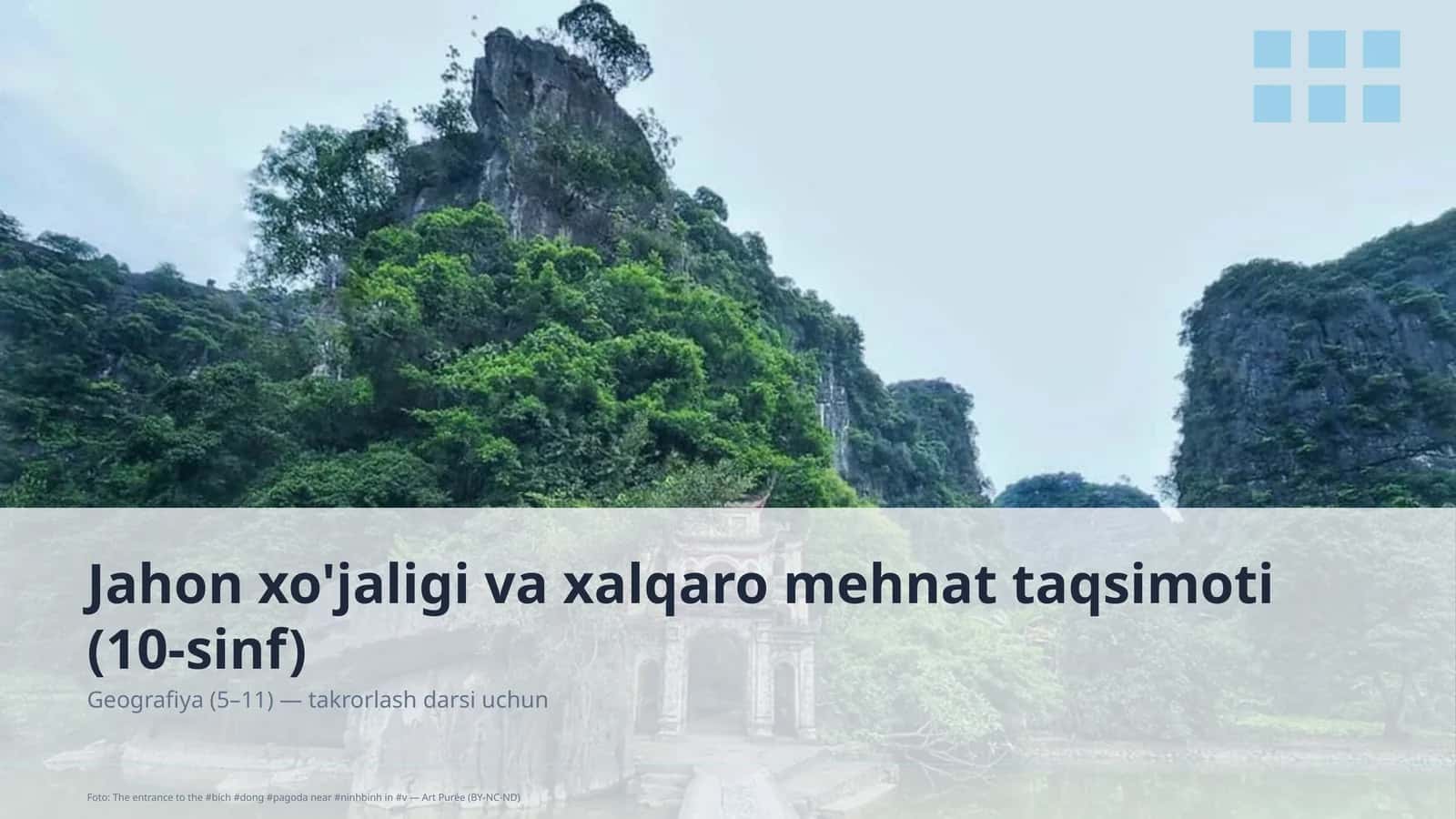 Jahon xo'jaligi va xalqaro mehnat taqsimoti (10-sinf)