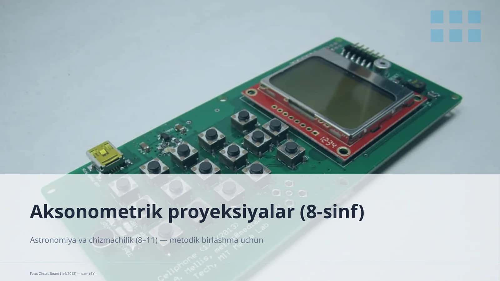 Aksonometrik proyeksiyalar (8-sinf)