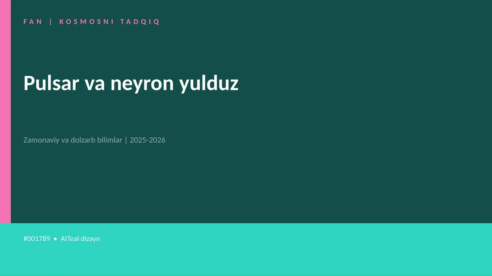 Pulsar va neyron yulduz