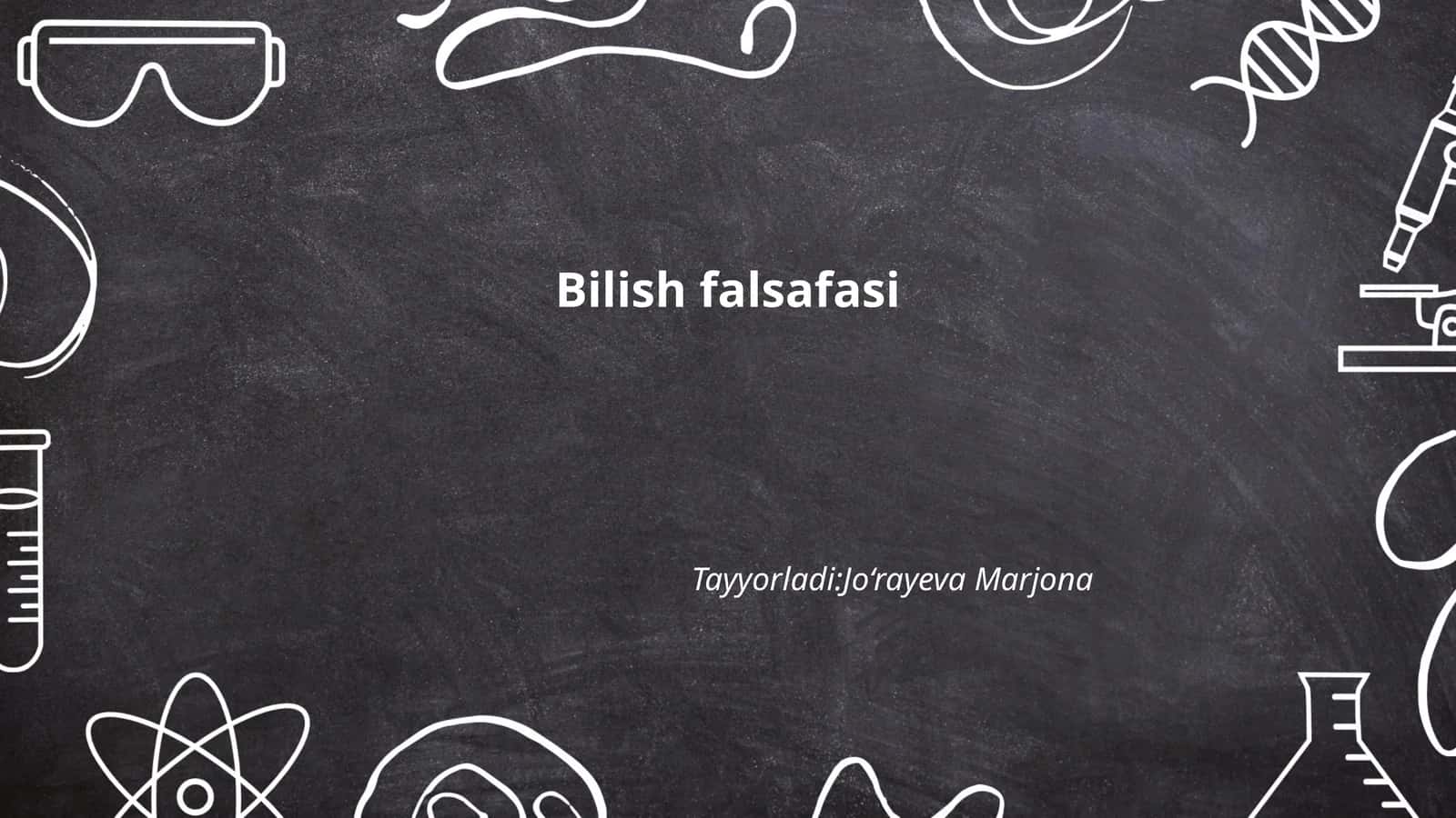 Bilish falsafasi