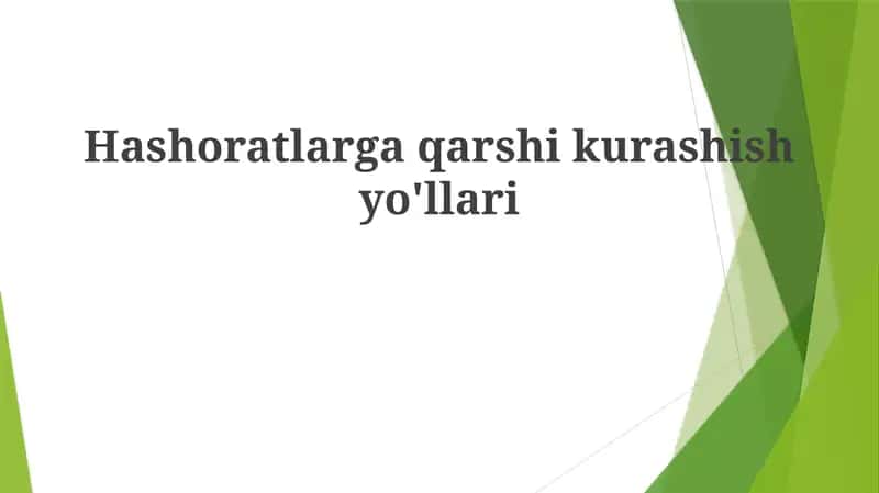 Integratsiyalashgan zararkunandalarga qarshi kurash