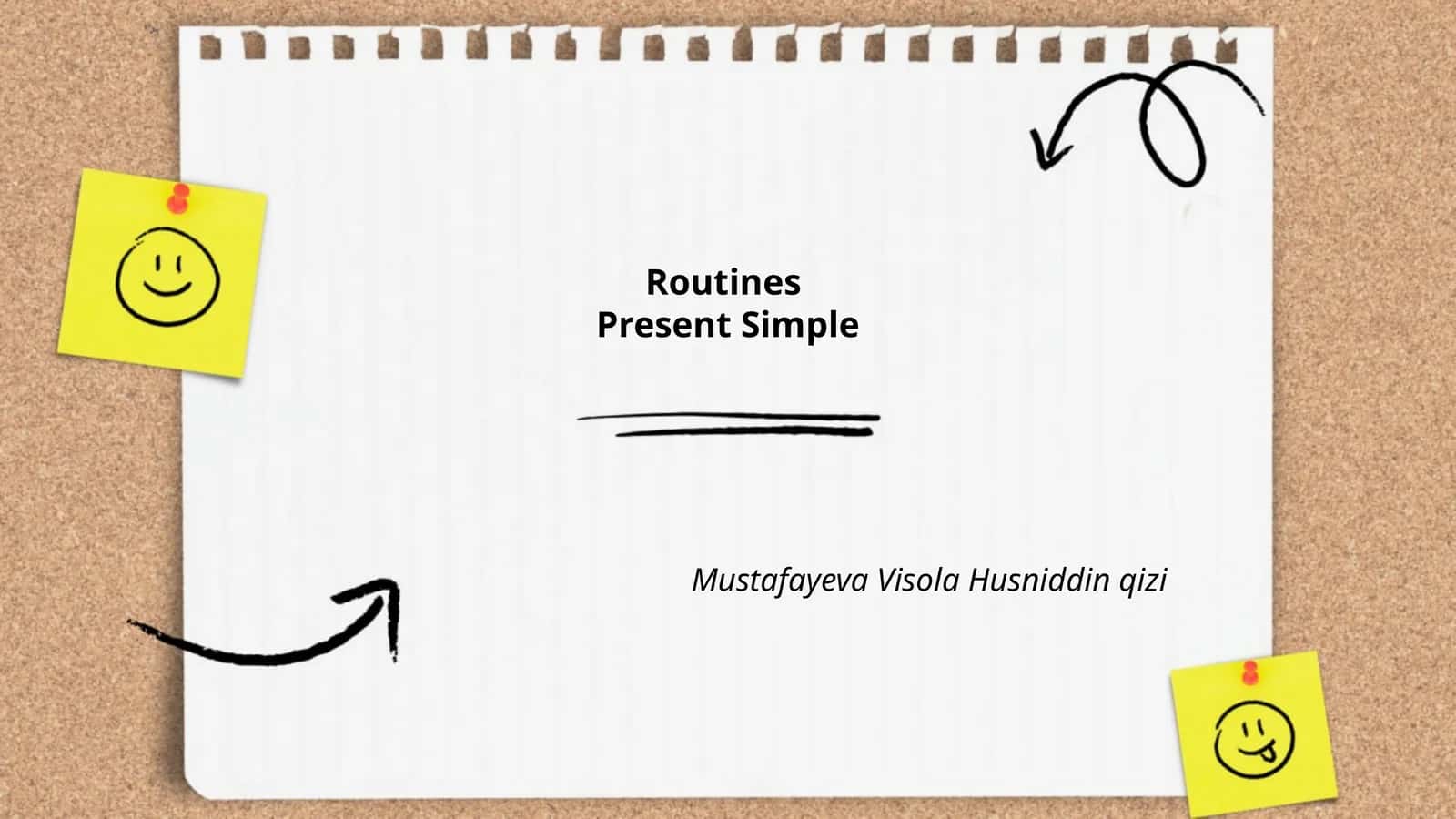 RoutinesPresent Simple