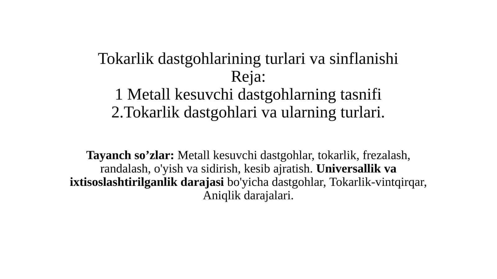 Metallkesuvchi dastgohlar