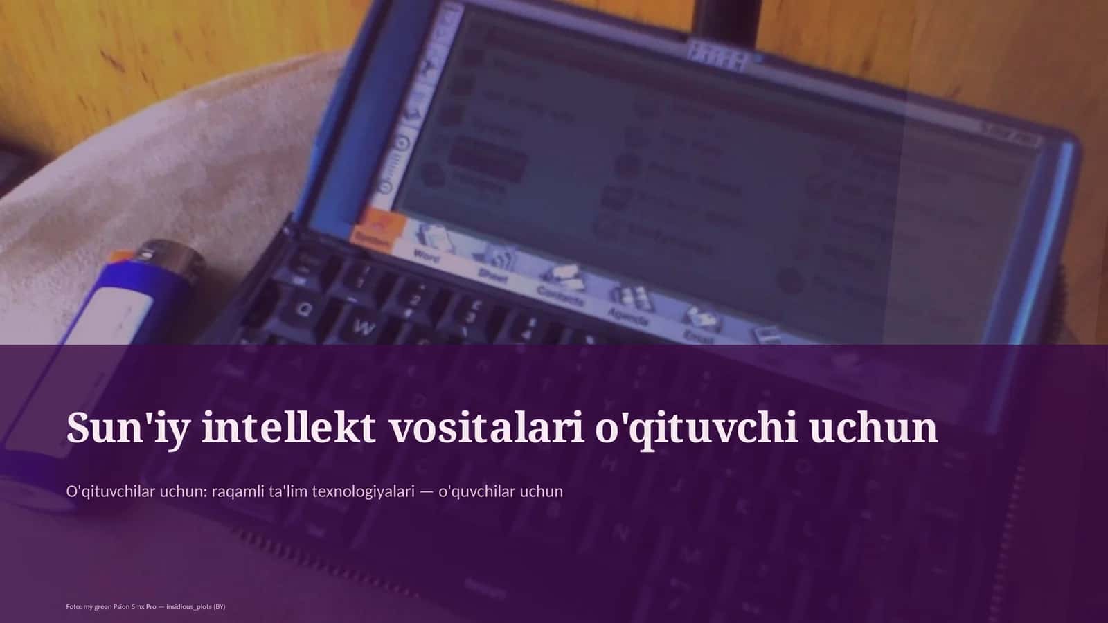Sun'iy intellekt vositalari o'qituvchi uchun