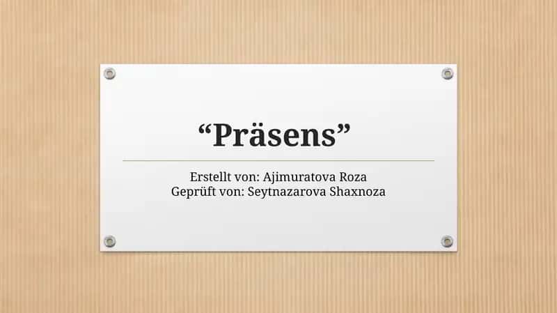 Präsens