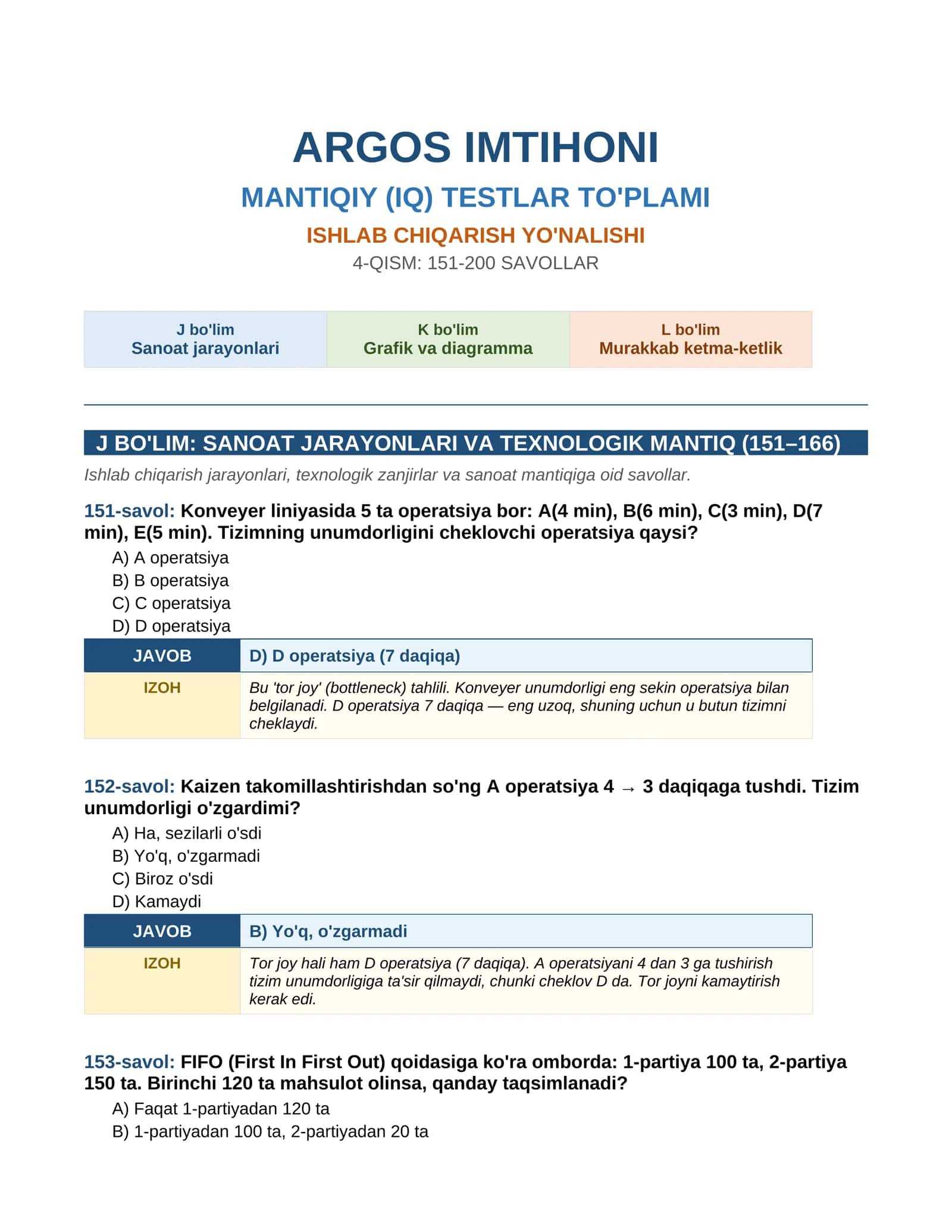 ARGOS IMTIHONI