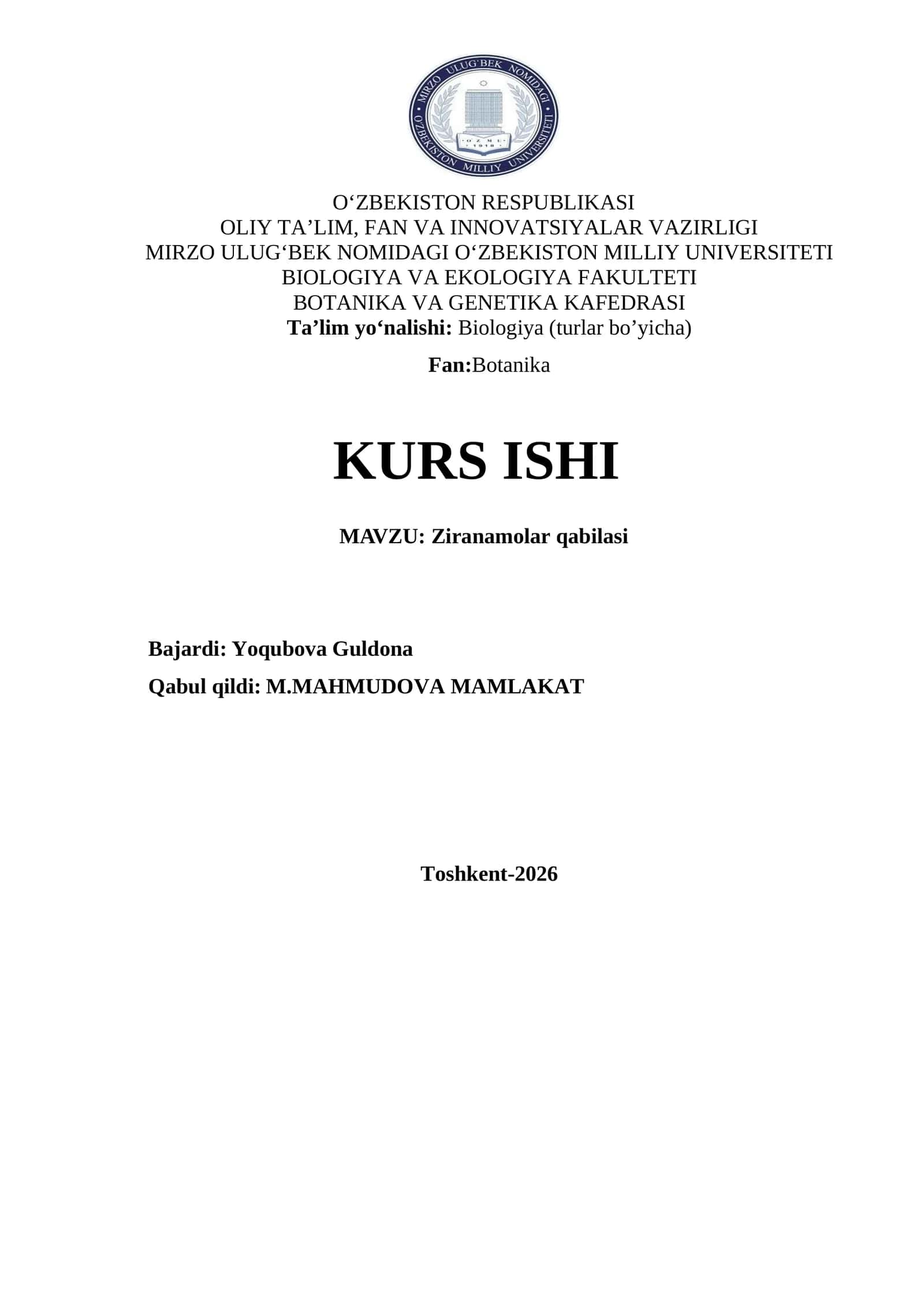 Ziranamolar qabilasi