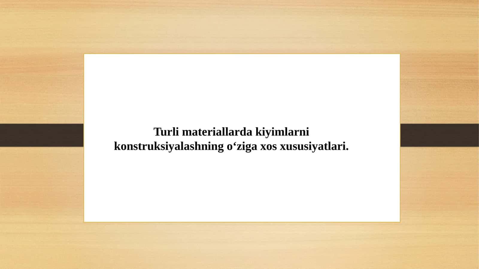 Turli materiallarda kiyimlarni konstruksiyalashning o‘ziga xos xususiyatlari