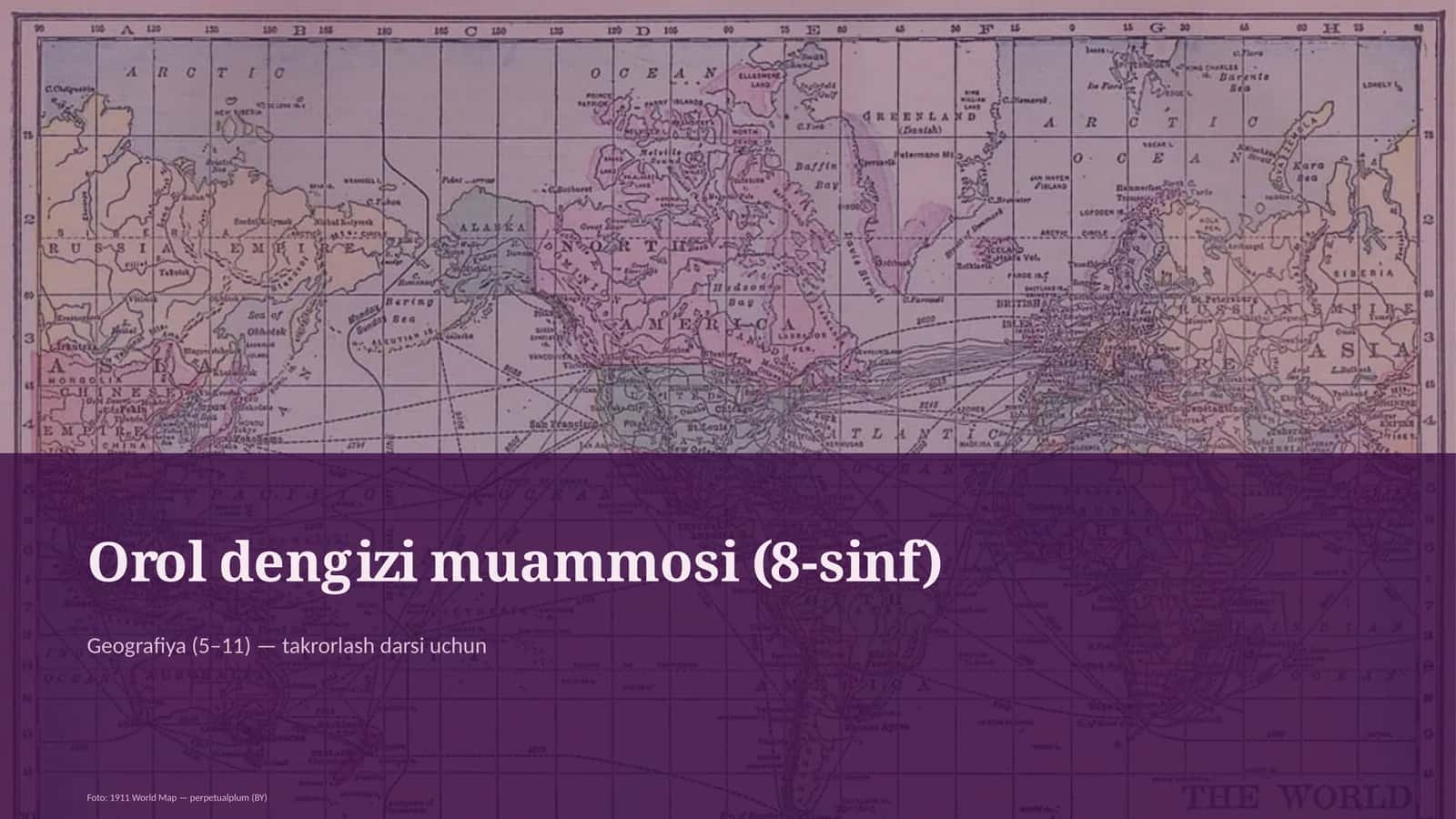 Orol dengizi muammosi (8-sinf)