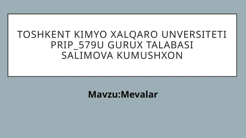 Mevalar